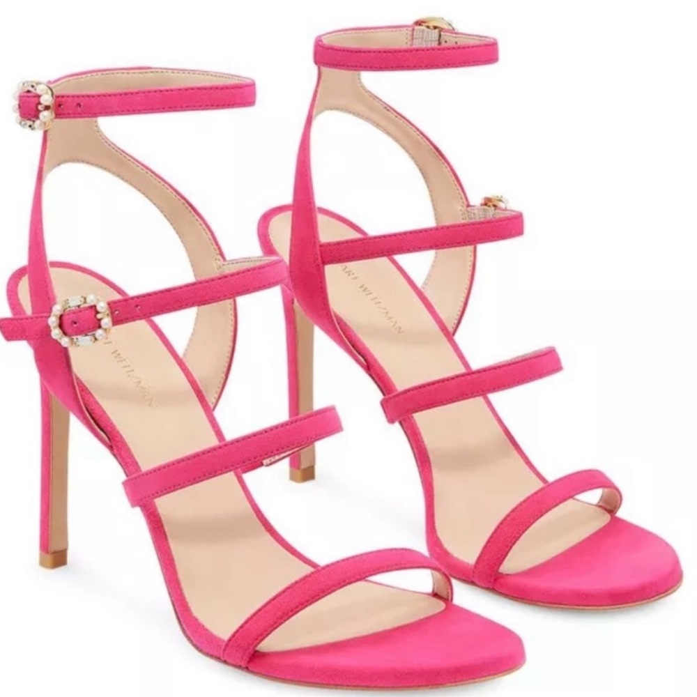 Pink Strappy High Heels